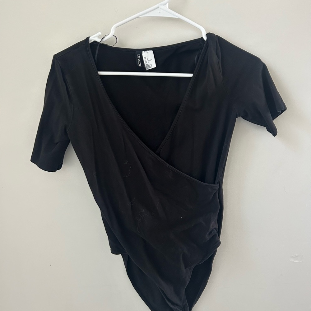 Black Wrap Top